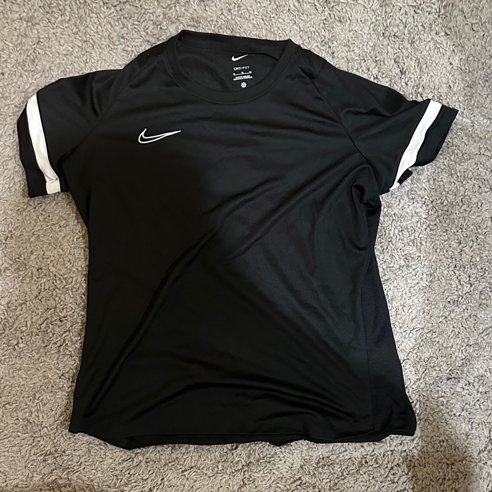 Nike Black T-Shirt with White Accents